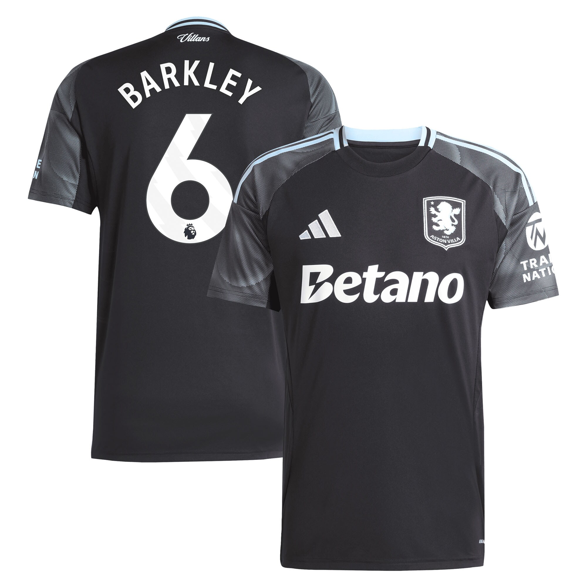 aston villa adidas away shirt 2025-26 with barkley 6 printing Collection - Aston Villa Official Store
