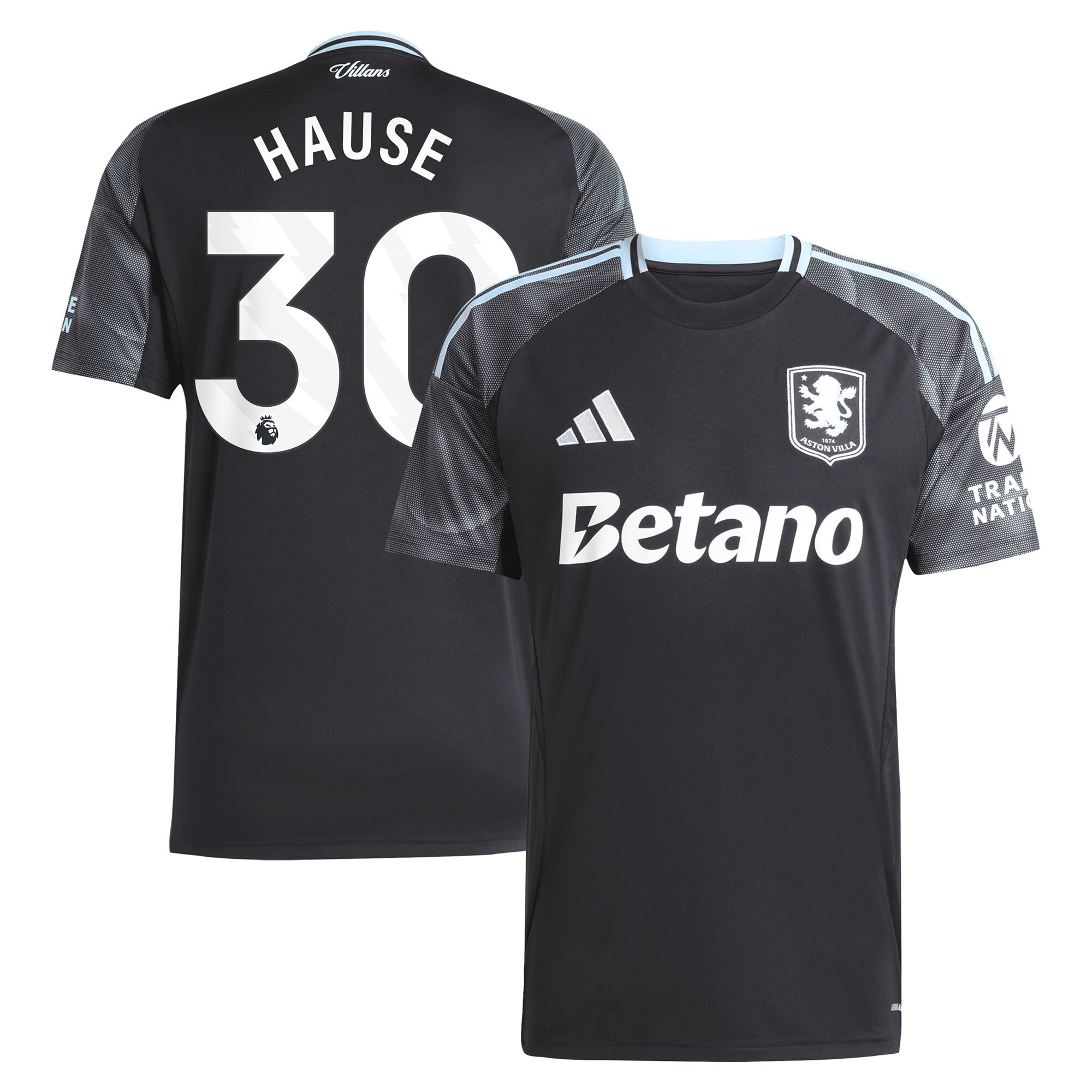aston villa adidas away shirt 2025-26 with hause 30 printing Collection - Aston Villa Official Store