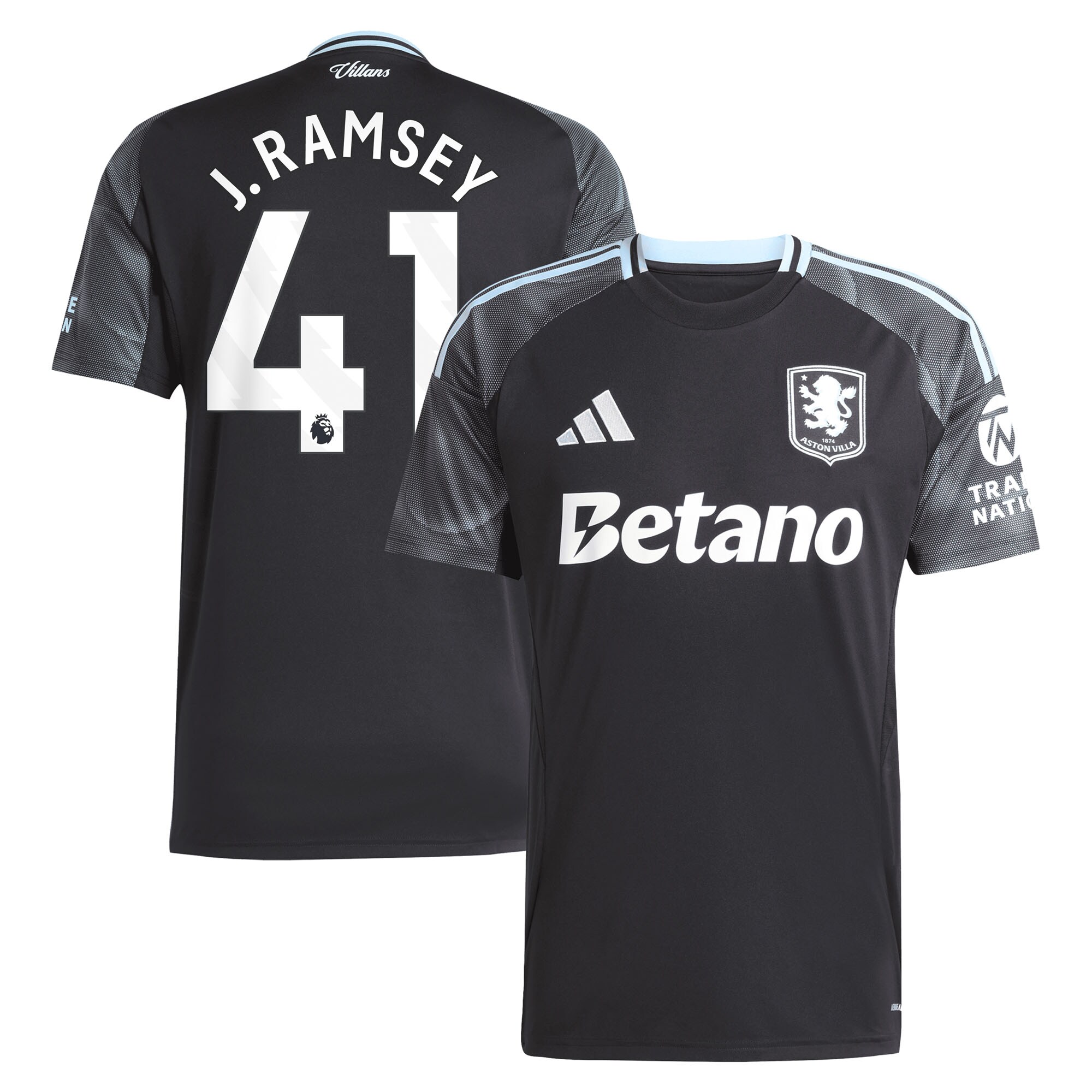 aston villa adidas away shirt 2025-26 with j. ramsey 41 printing Collection - Aston Villa Official Store