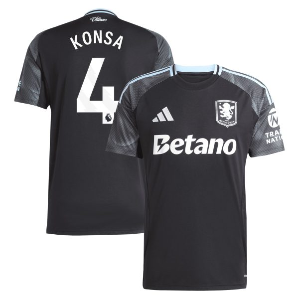 aston villa adidas away shirt 2025-26 with konsa 4 printing Collection - Aston Villa Official Store