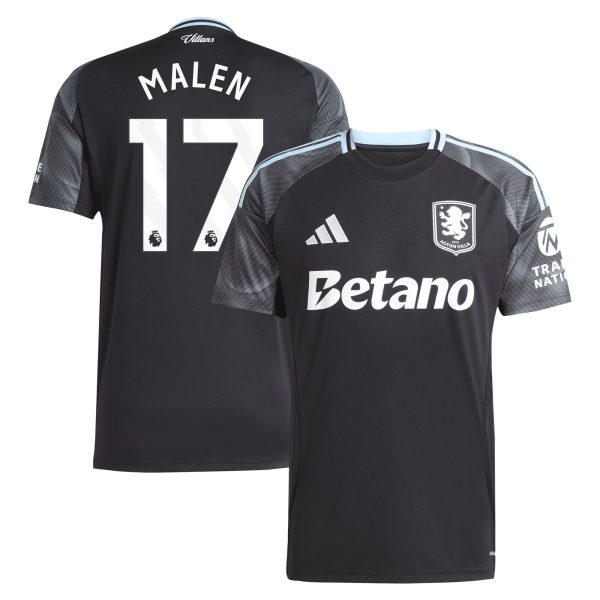 aston villa adidas away shirt 2025-26 with malen 17 printing Collection - Aston Villa Official Store