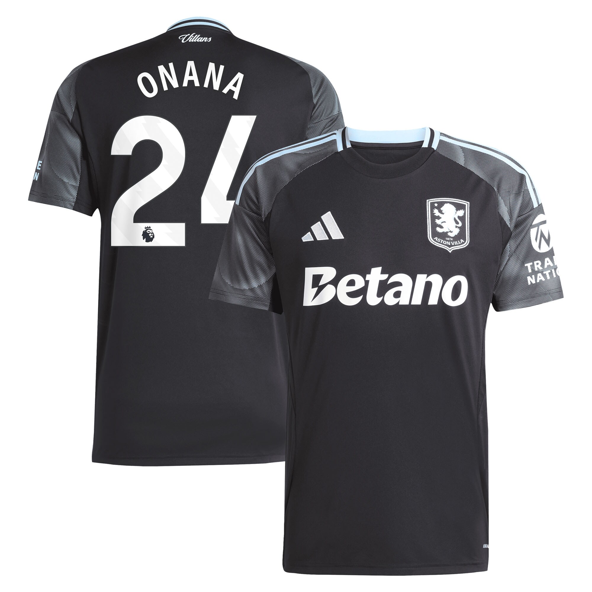 aston villa adidas away shirt 2025-26 with onana 24 printing Collection – Aston Villa Official Store Collection - Aston Villa Official Store