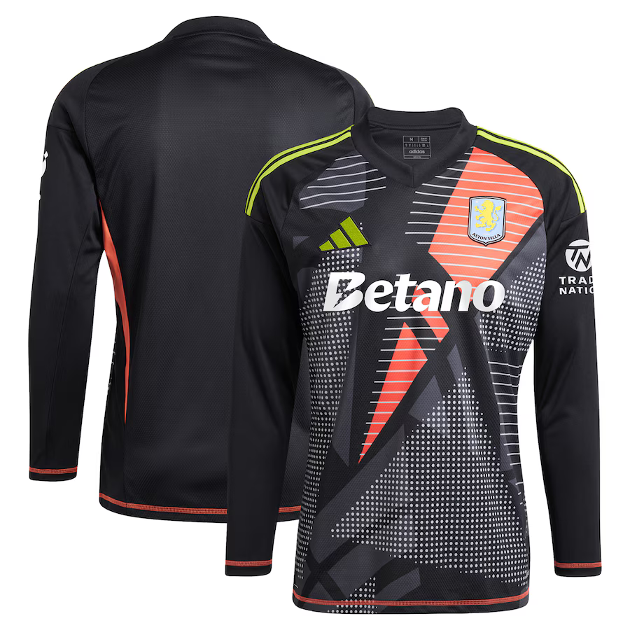 aston villa adidas goalkeeper shirt 2024-25 – long sleeve – 201964001 with custom printing Collection - Aston Villa Official Store