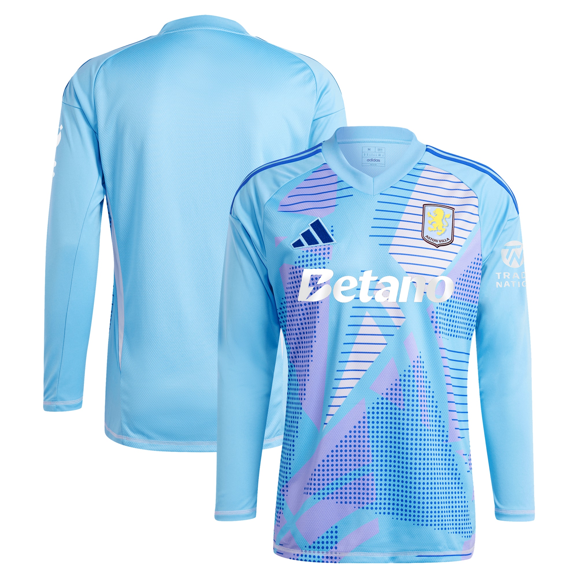 aston villa adidas goalkeeper shirt 2024-25 – long sleeve – 201964005 with custom printing Collection - Aston Villa Official Store