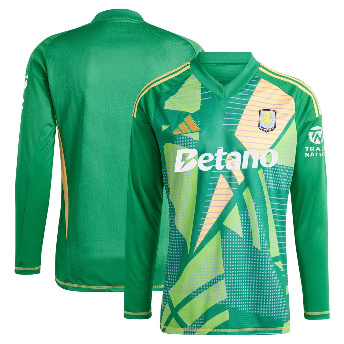 aston villa adidas goalkeeper shirt 2024-25 – long sleeve – 201964009 with custom printing Collection - Aston Villa Official Store