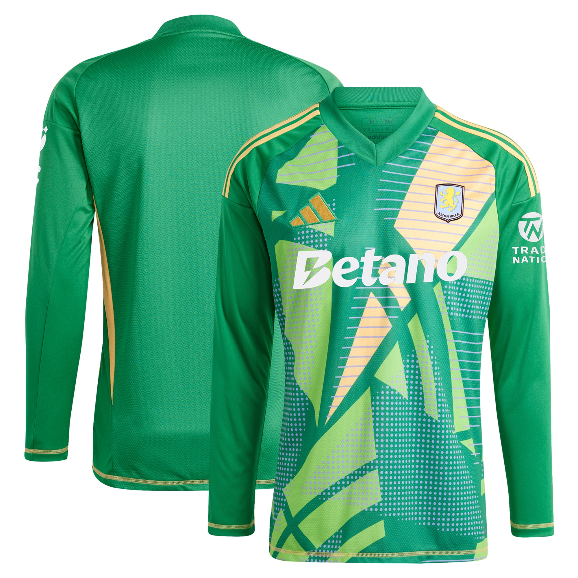 aston villa adidas goalkeeper shirt 2024-25 – long sleeve – 201964009 with custom printing Collection - Aston Villa Official Store
