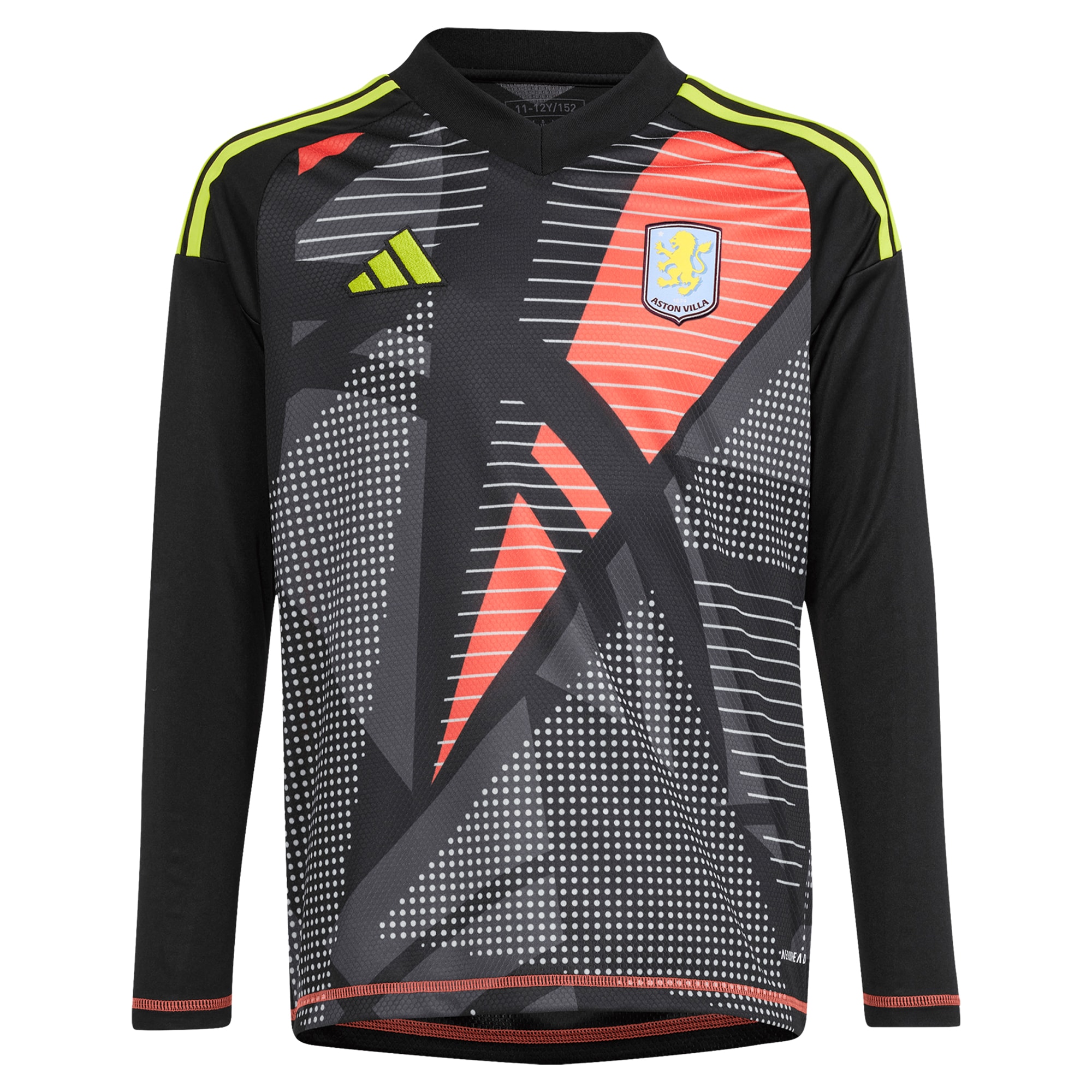aston villa adidas goalkeeper shirt 2024-25 – long sleeve – kids – 201964003 with custom printing Collection - Aston Villa Official Store