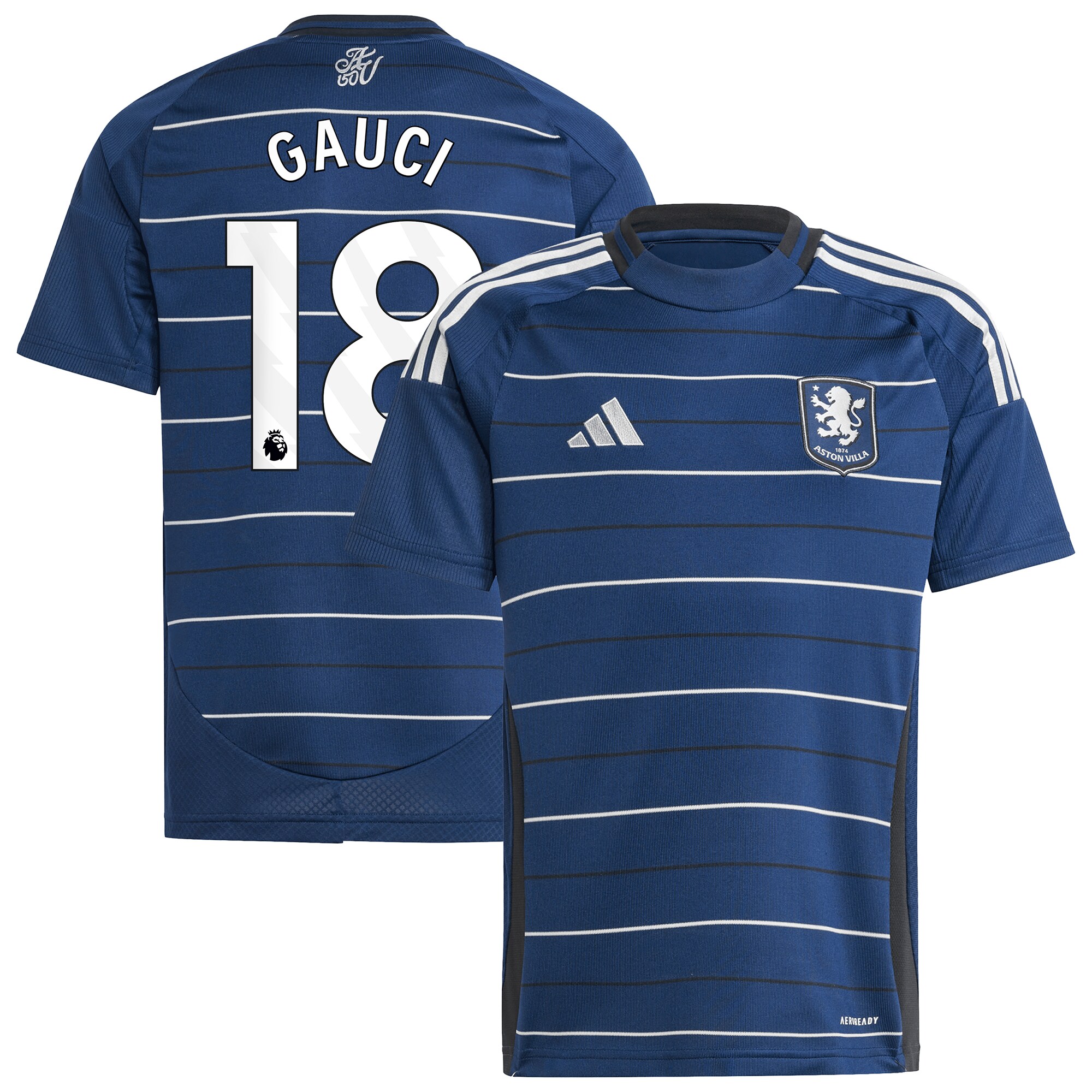aston villa adidas goalkeeper shirt 2024-25 – long sleeve – kids with gauci 18 printing – 202030990 Collection - Aston Villa Official Store