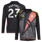 aston villa adidas goalkeeper shirt 2024-25 – long sleeve – kids with martinez 23 printing – 202029325 Collection - Aston Villa Official Store
