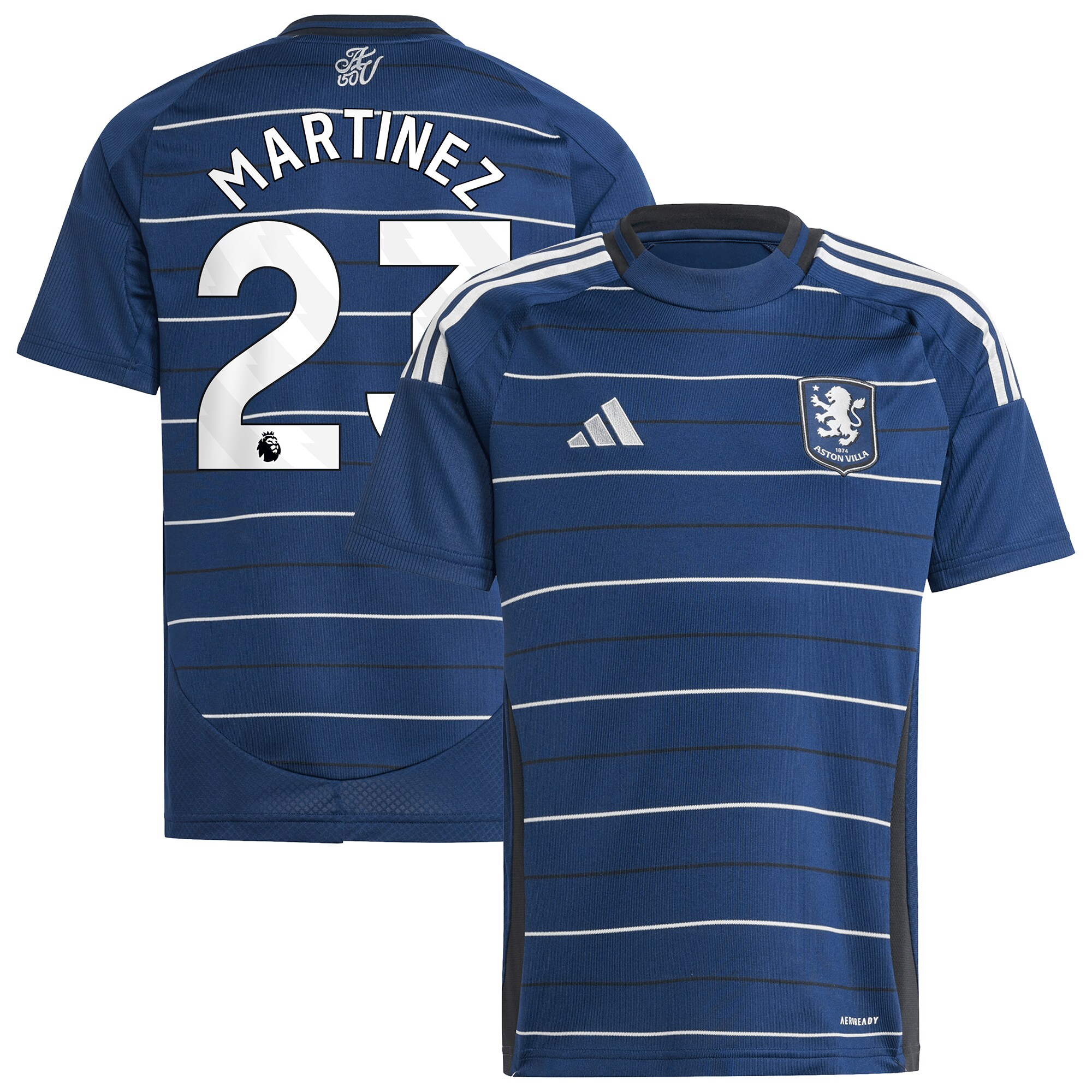 aston villa adidas goalkeeper shirt 2024-25 – long sleeve – kids with martinez 23 printing – 202030988 Collection - Aston Villa Official Store