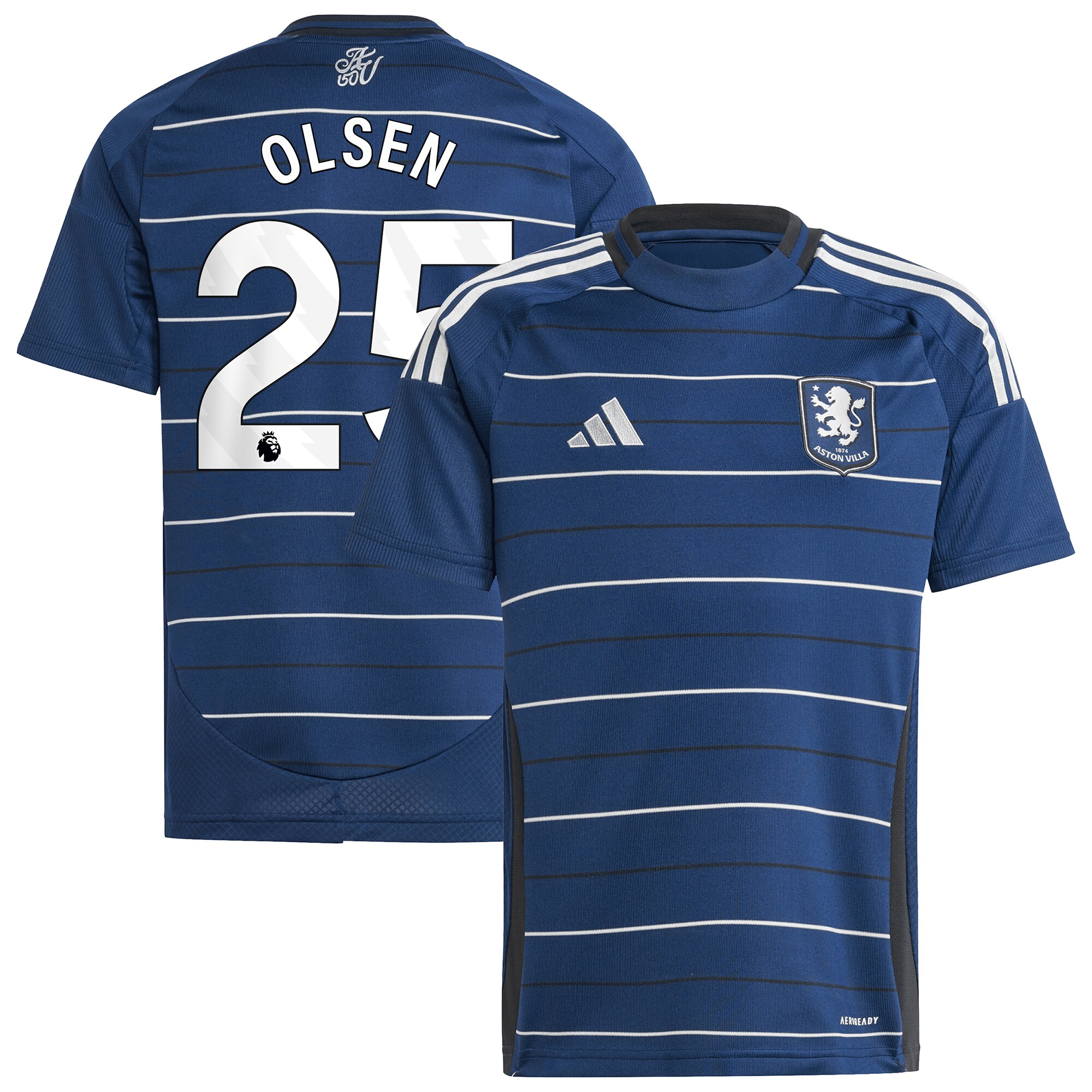 aston villa adidas goalkeeper shirt 2024-25 – long sleeve – kids with olsen 25 printing – 202030994 Collection - Aston Villa Official Store