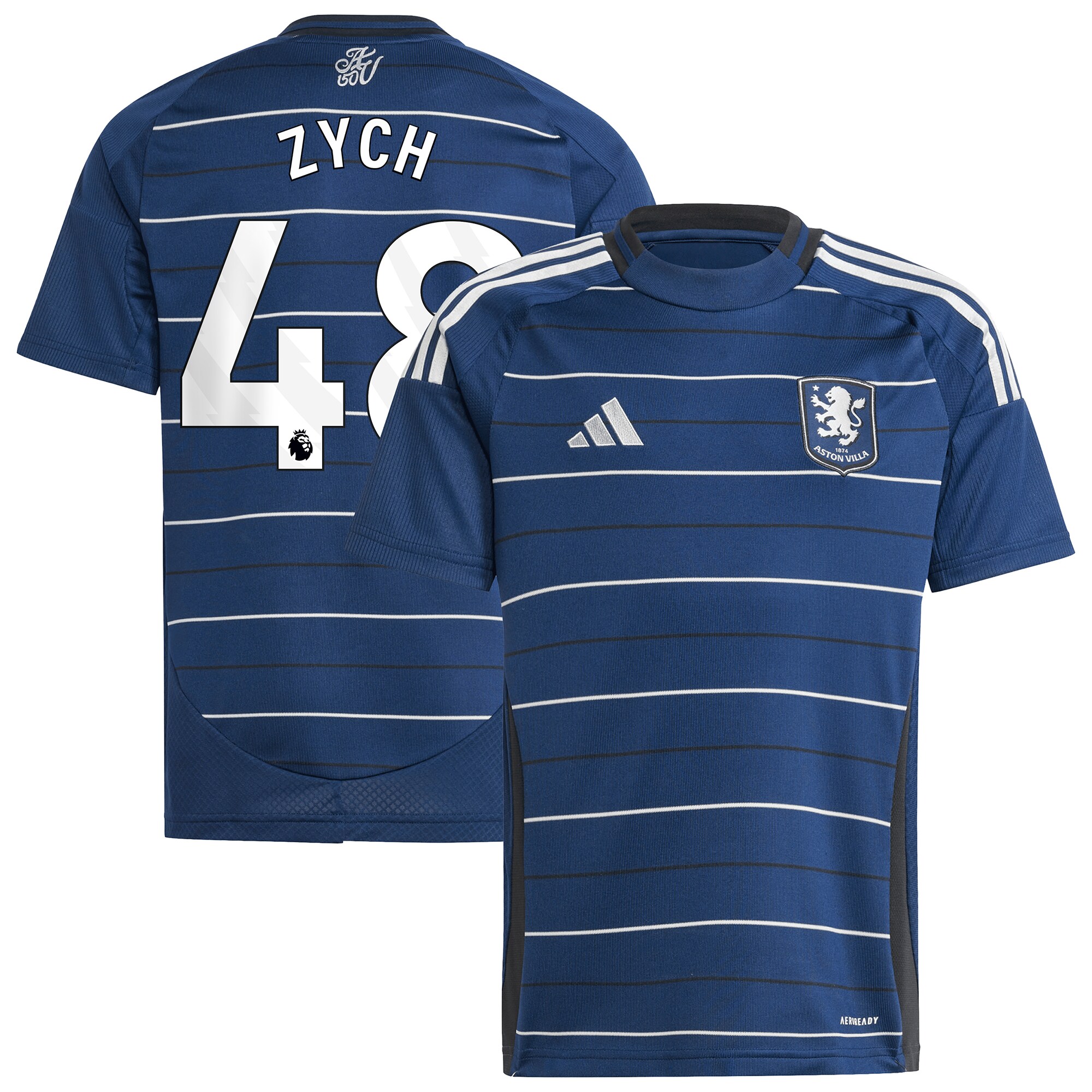 aston villa adidas goalkeeper shirt 2024-25 – long sleeve – kids with zych 48 printing – 202153095 Collection - Aston Villa Official Store