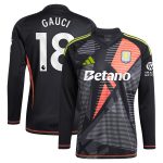 aston villa adidas goalkeeper shirt 2024-25 – long sleeve with gauci 18 printing – 202028940 Collection - Aston Villa Official Store