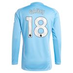 aston villa adidas goalkeeper shirt 2024-25 – long sleeve with gauci 18 printing – 202030982 Collection - Aston Villa Official Store