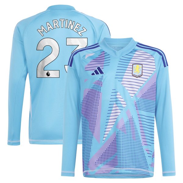 aston villa adidas goalkeeper shirt 2024-25 – long sleeve with martinez 23 printing – 202030980 Collection - Aston Villa Official Store