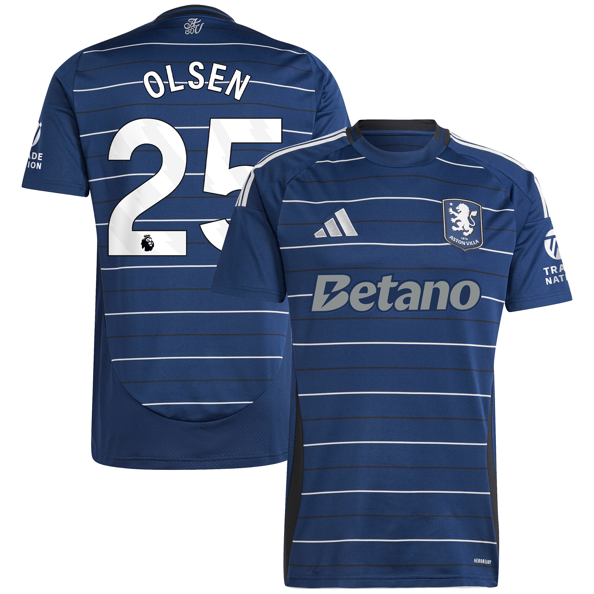 aston villa adidas goalkeeper shirt 2024-25 – long sleeve with olsen 25 printing – 202030975 Collection - Aston Villa Official Store