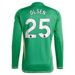 aston villa adidas goalkeeper shirt 2024-25 – long sleeve with olsen 25 printing Collection - Aston Villa Official Store
