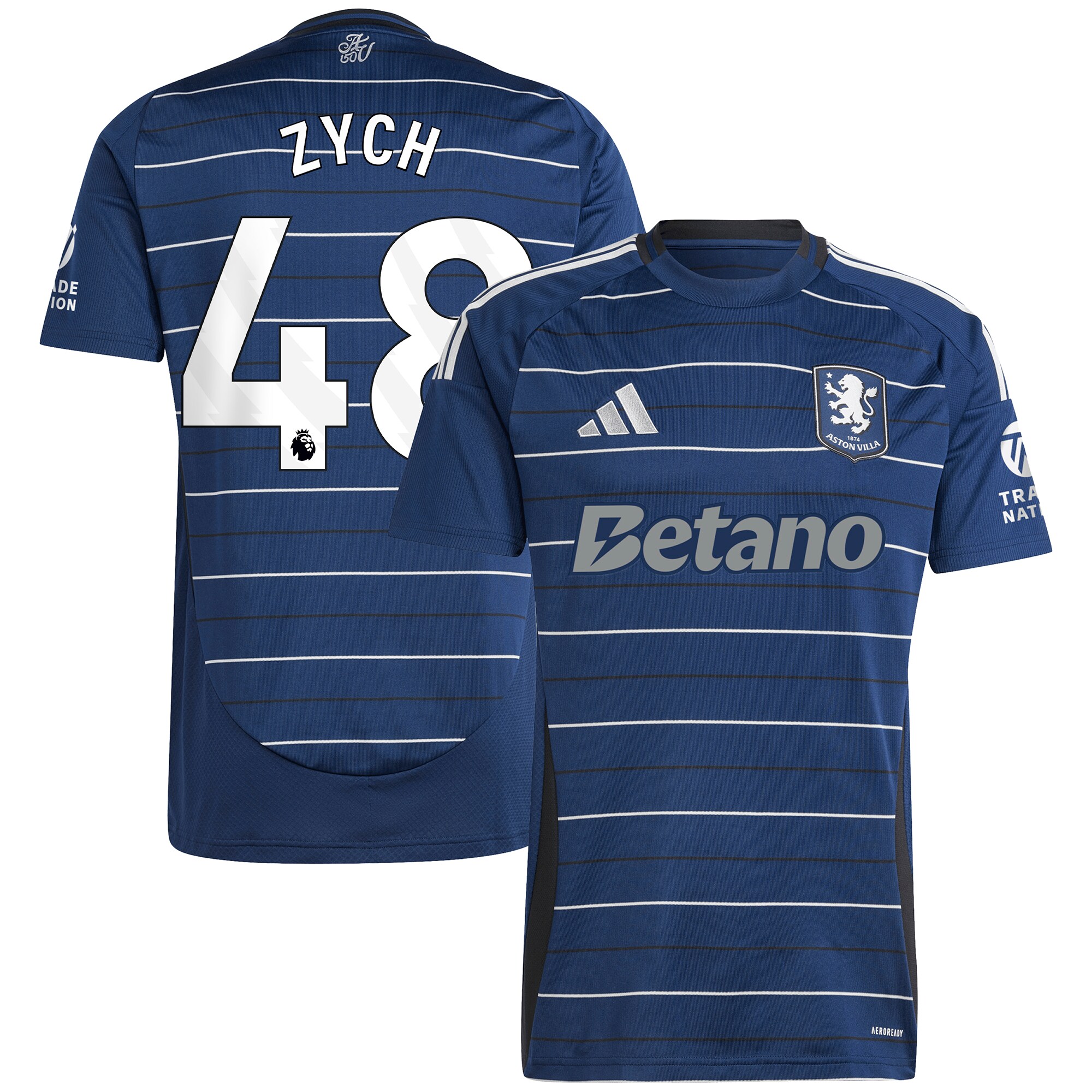 aston villa adidas goalkeeper shirt 2024-25 – long sleeve with zych 48 printing – 202153093 Collection - Aston Villa Official Store