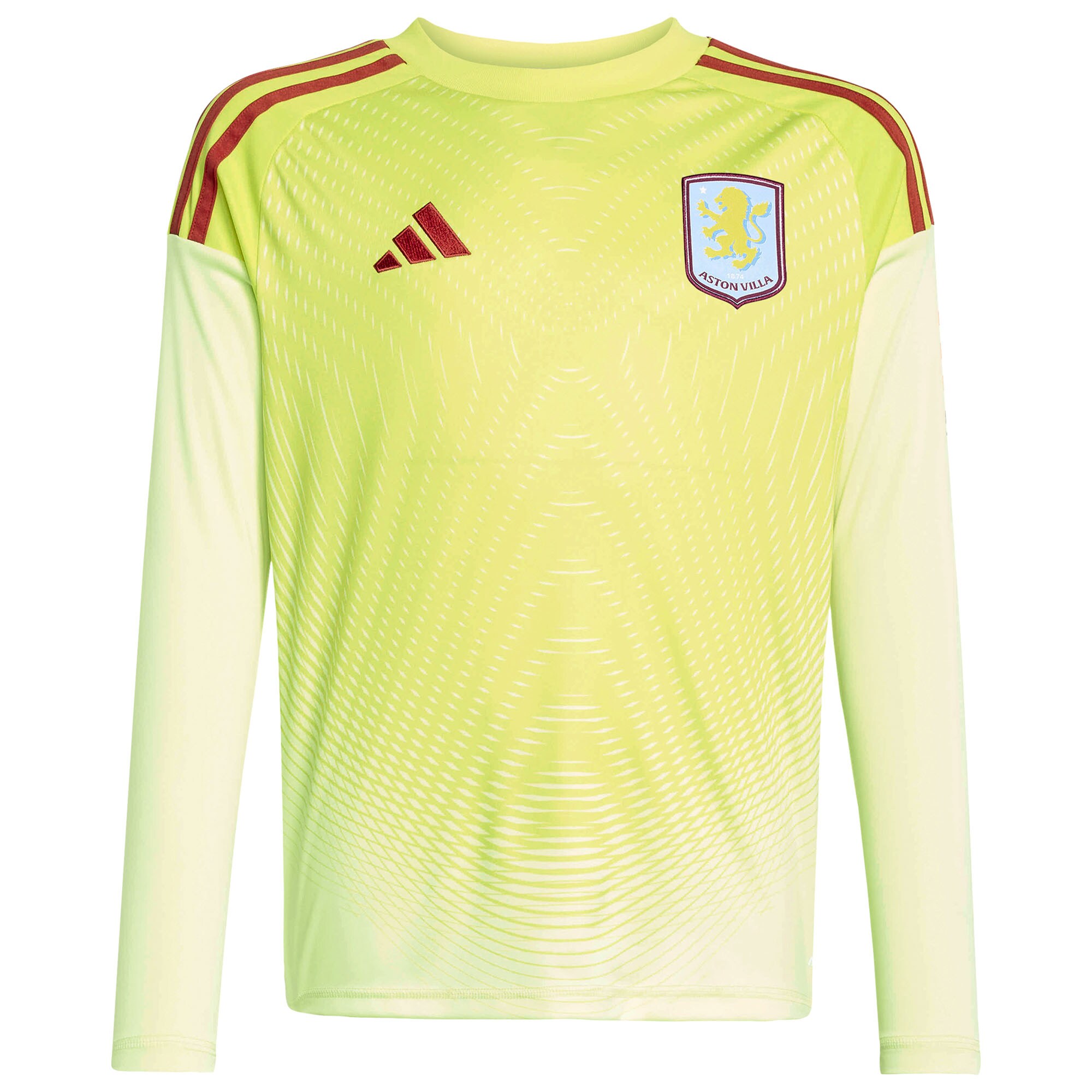 aston villa adidas goalkeeper shirt 2025-26 – long sleeve – kids with custom printing Collection - Aston Villa Official Store