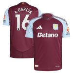 aston villa adidas home authentic shirt 2024-25 with a.garcía 16 printing Collection - Aston Villa Official Store