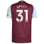aston villa adidas home authentic shirt 2024-25 with bailey 31 printing Collection - Aston Villa Official Store