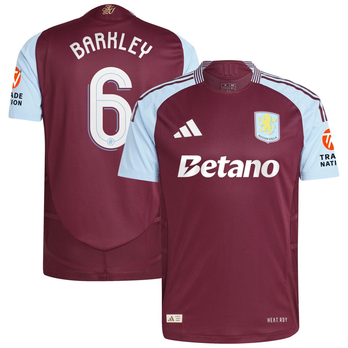 aston villa adidas home authentic shirt 2024-25 with barkley 6 cup printing Collection - Aston Villa Official Store