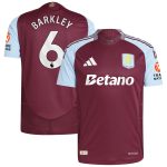 aston villa adidas home authentic shirt 2024-25 with barkley 6 printing Collection - Aston Villa Official Store
