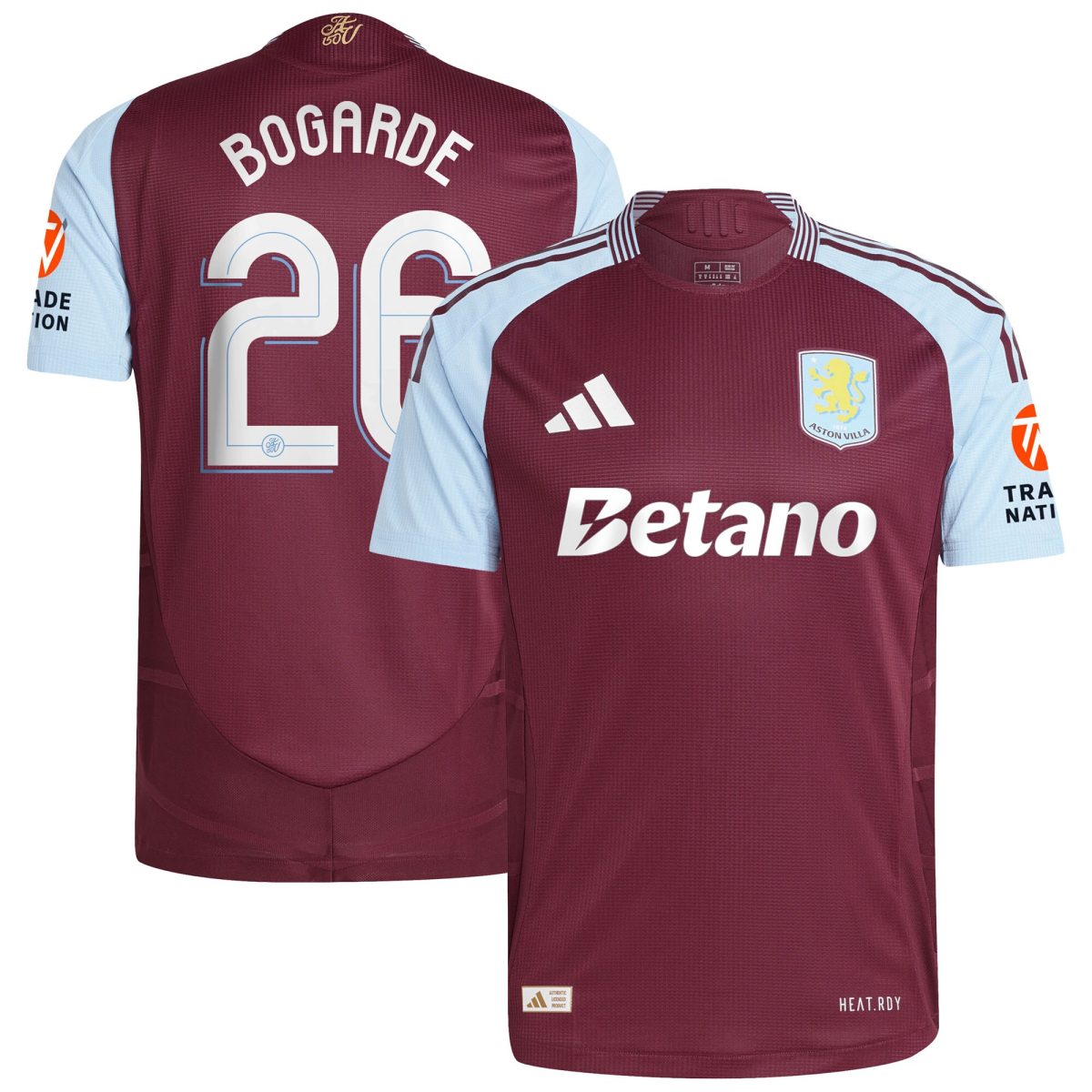 aston villa adidas home authentic shirt 2024-25 with bogarde 26 cup printing Collection - Aston Villa Official Store
