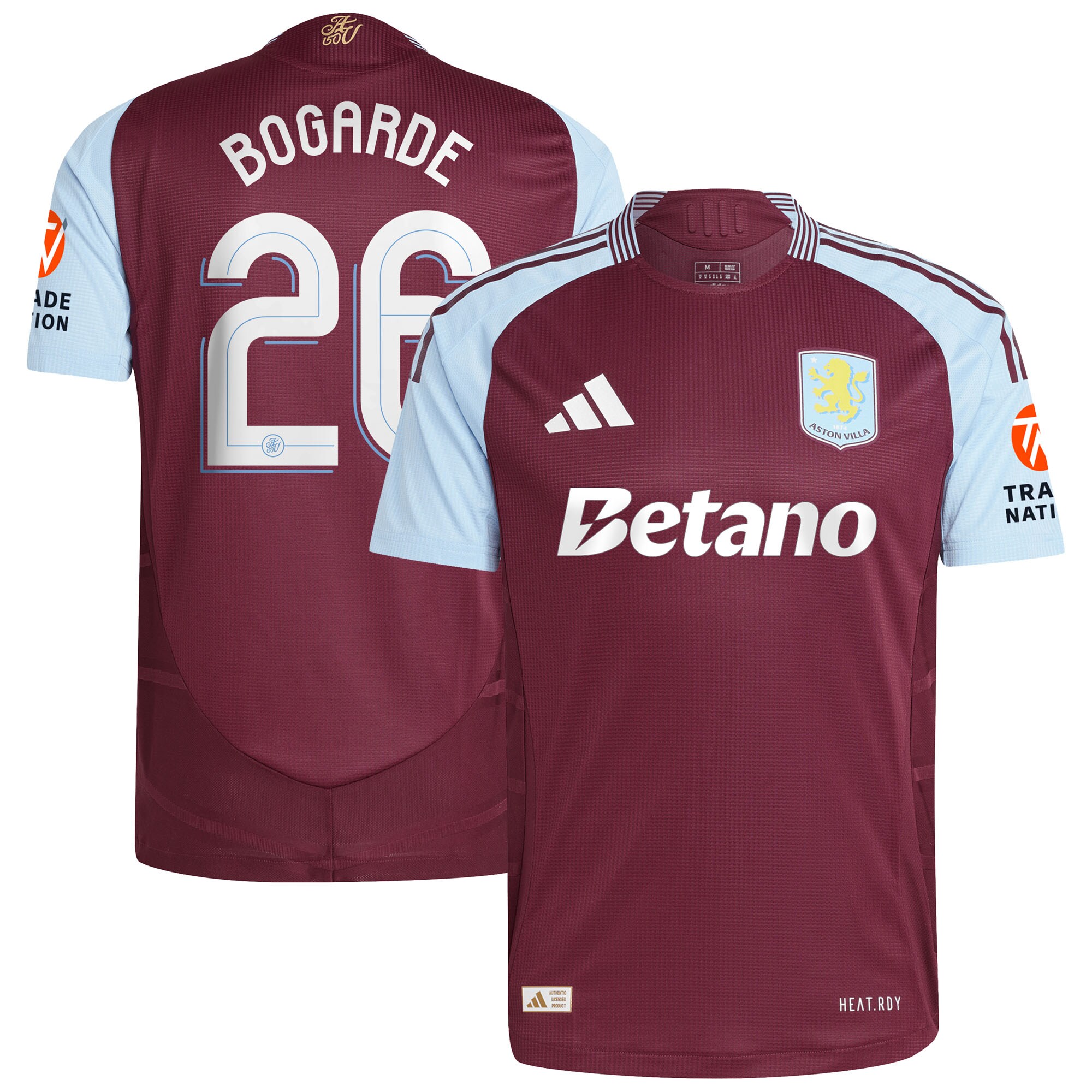aston villa adidas home authentic shirt 2024-25 with bogarde 26 cup printing Collection - Aston Villa Official Store