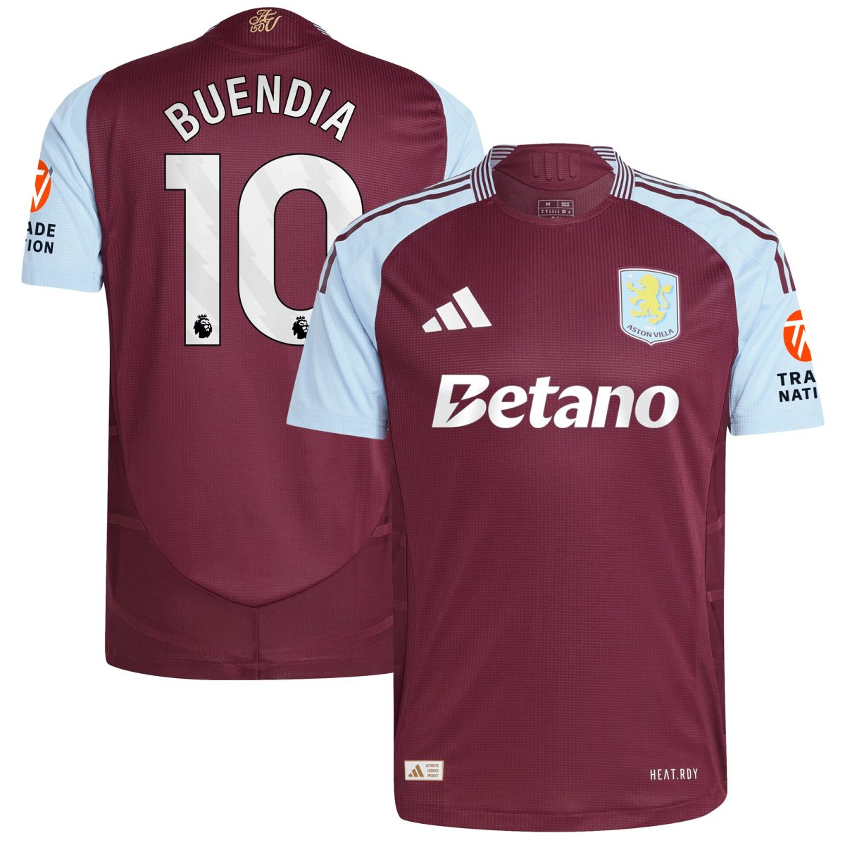 aston villa adidas home authentic shirt 2024-25 with buendia 10 printing Collection - Aston Villa Official Store