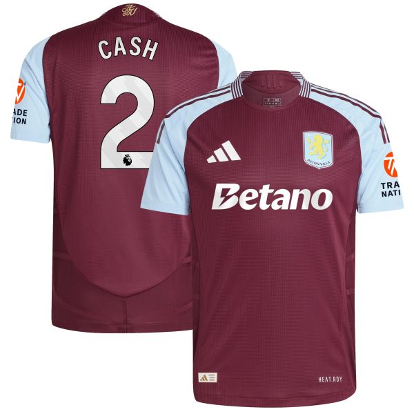 aston villa adidas home authentic shirt 2024-25 with cash 2 printing Collection - Aston Villa Official Store