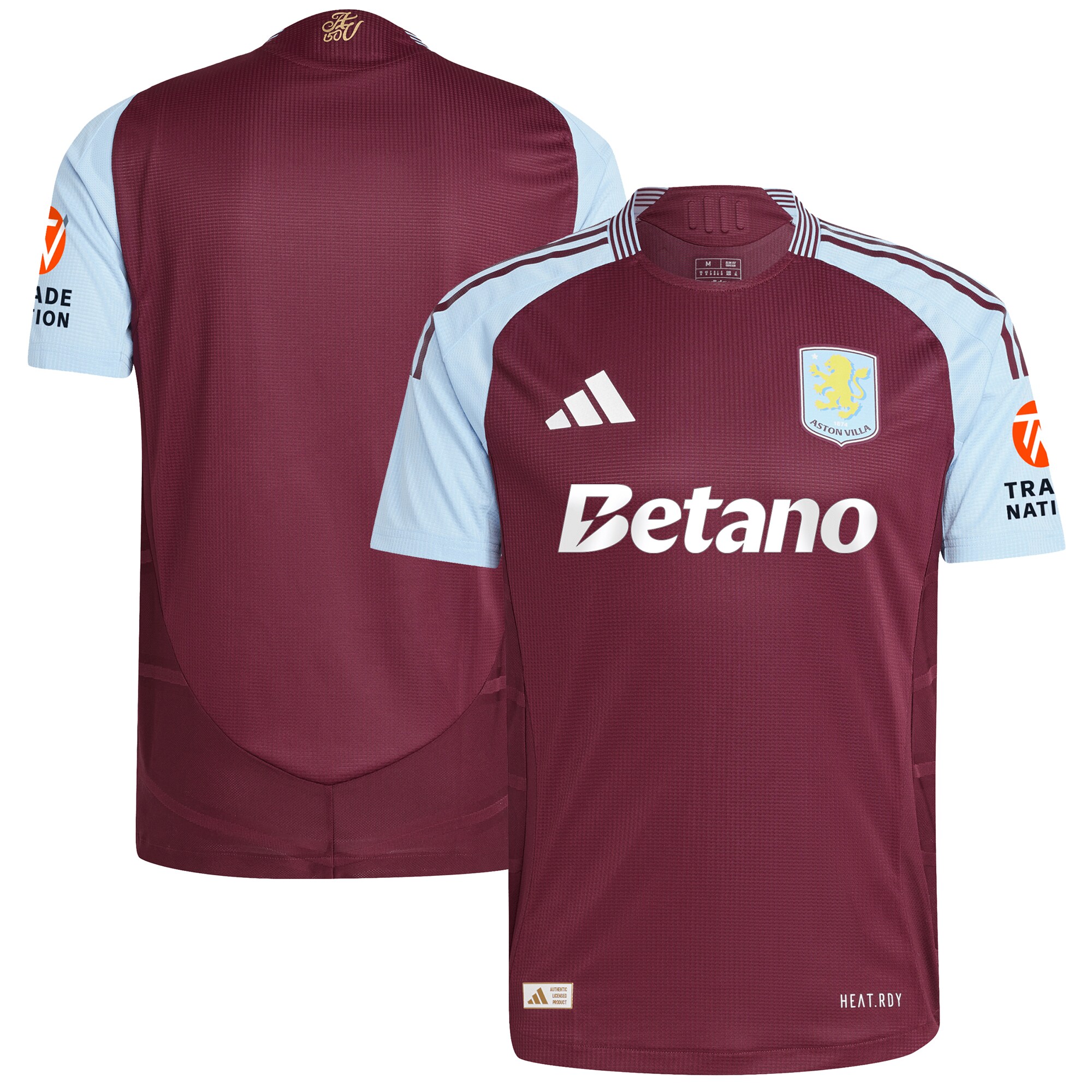 aston villa adidas home authentic shirt 2024-25 with custom printing Collection - Aston Villa Official Store