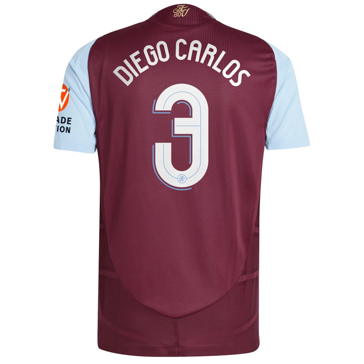 aston villa adidas home authentic shirt 2024-25 with diego carlos 3 cup printing Collection - Aston Villa Official Store