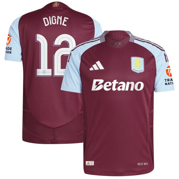 aston villa adidas home authentic shirt 2024-25 with digne 12 cup printing Collection - Aston Villa Official Store
