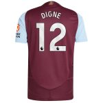 aston villa adidas home authentic shirt 2024-25 with digne 12 printing Collection - Aston Villa Official Store