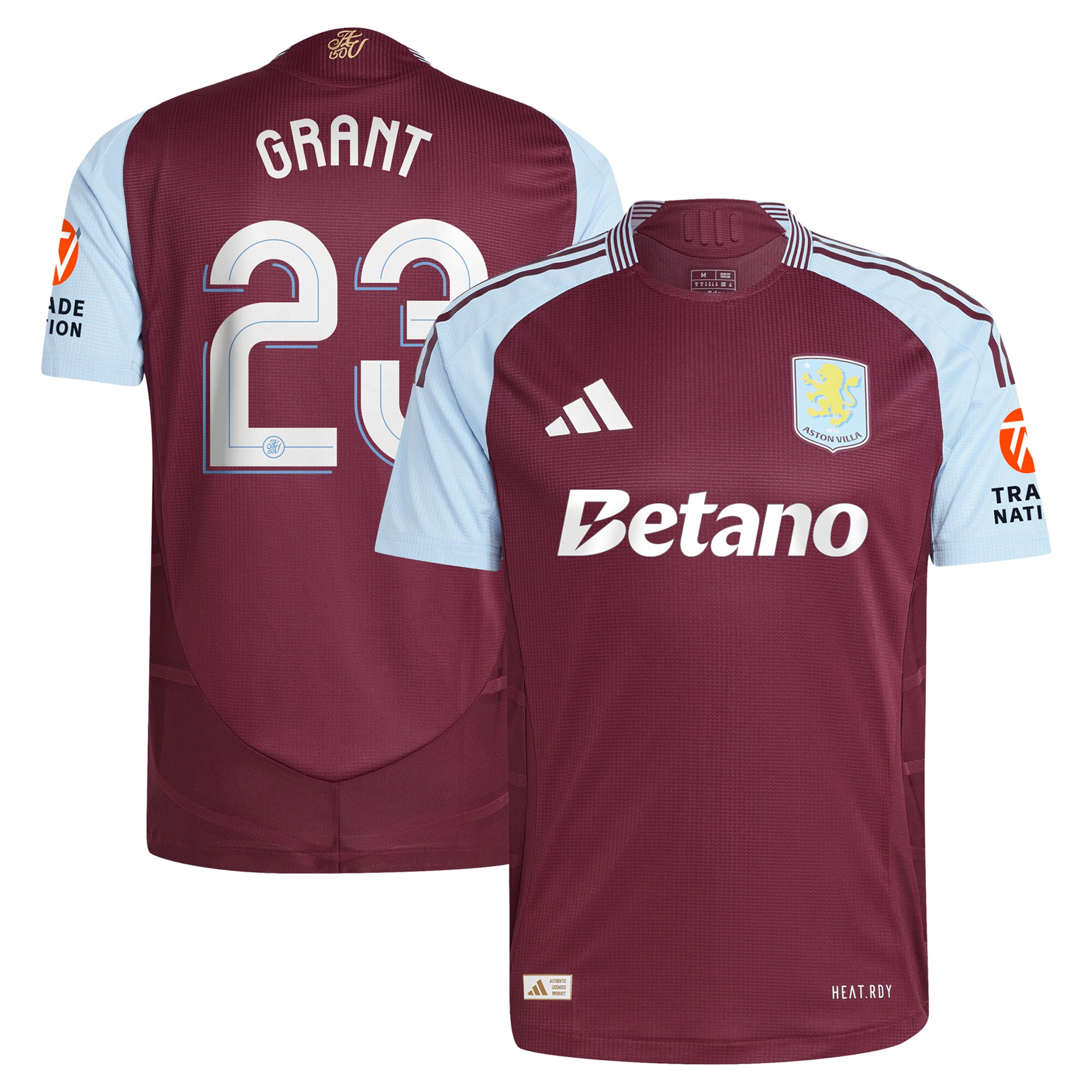 aston villa adidas home authentic shirt 2024-25 with grant 23 cup printing Collection - Aston Villa Official Store