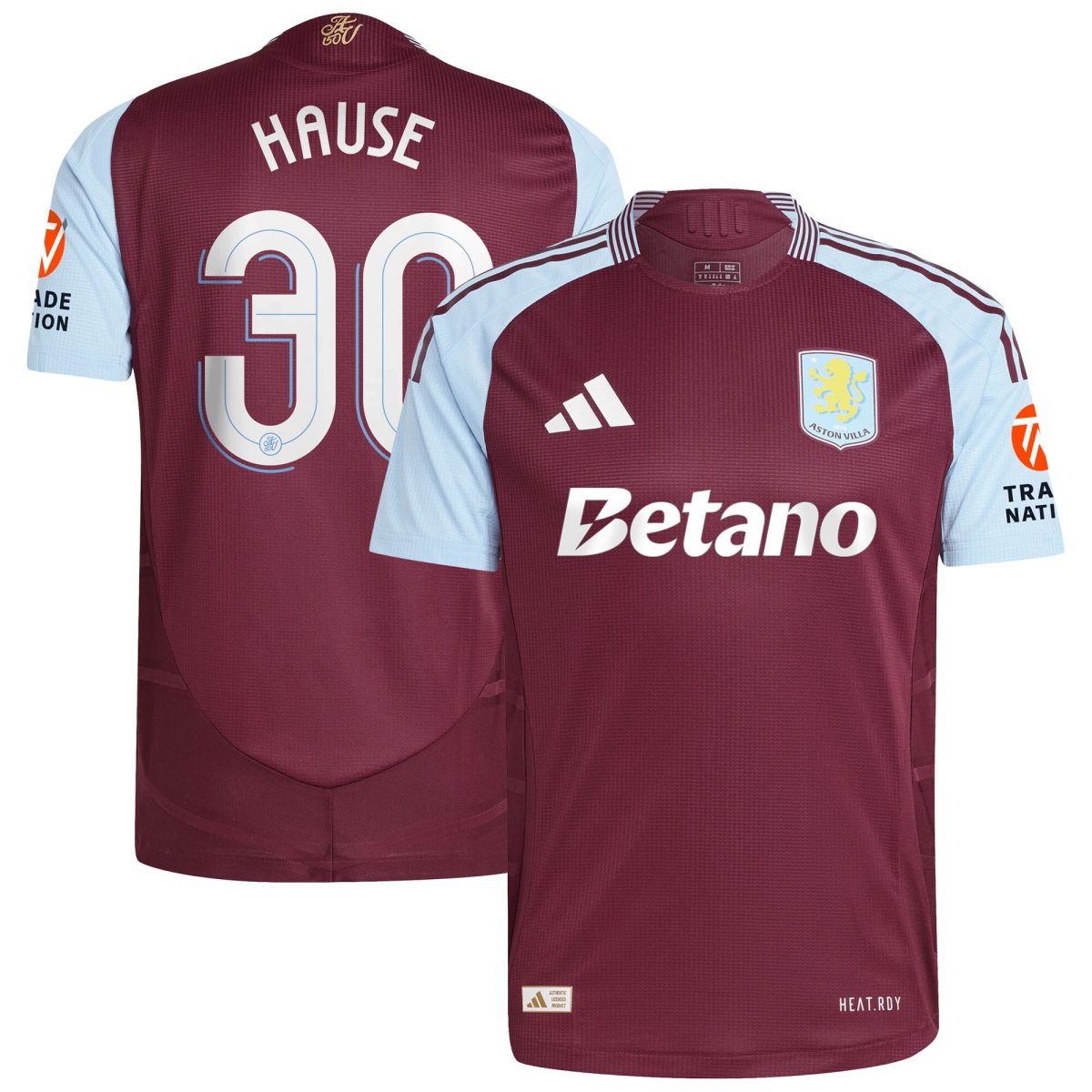 aston villa adidas home authentic shirt 2024-25 with hause 30 cup printing Collection - Aston Villa Official Store
