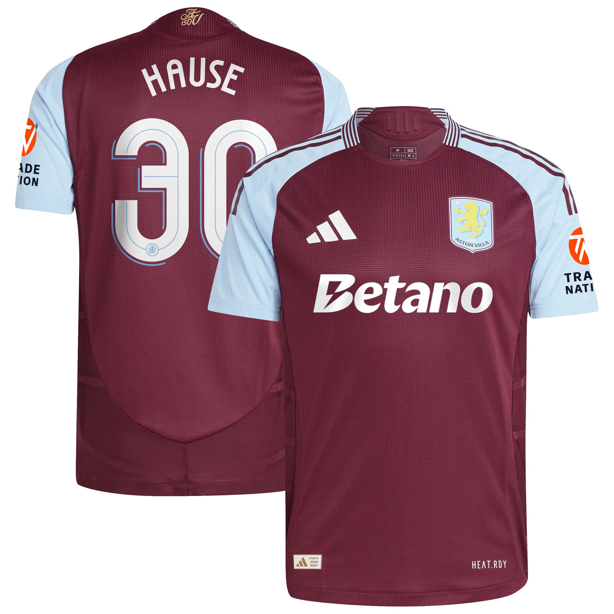 aston villa adidas home authentic shirt 2024-25 with hause 30 cup printing Collection - Aston Villa Official Store