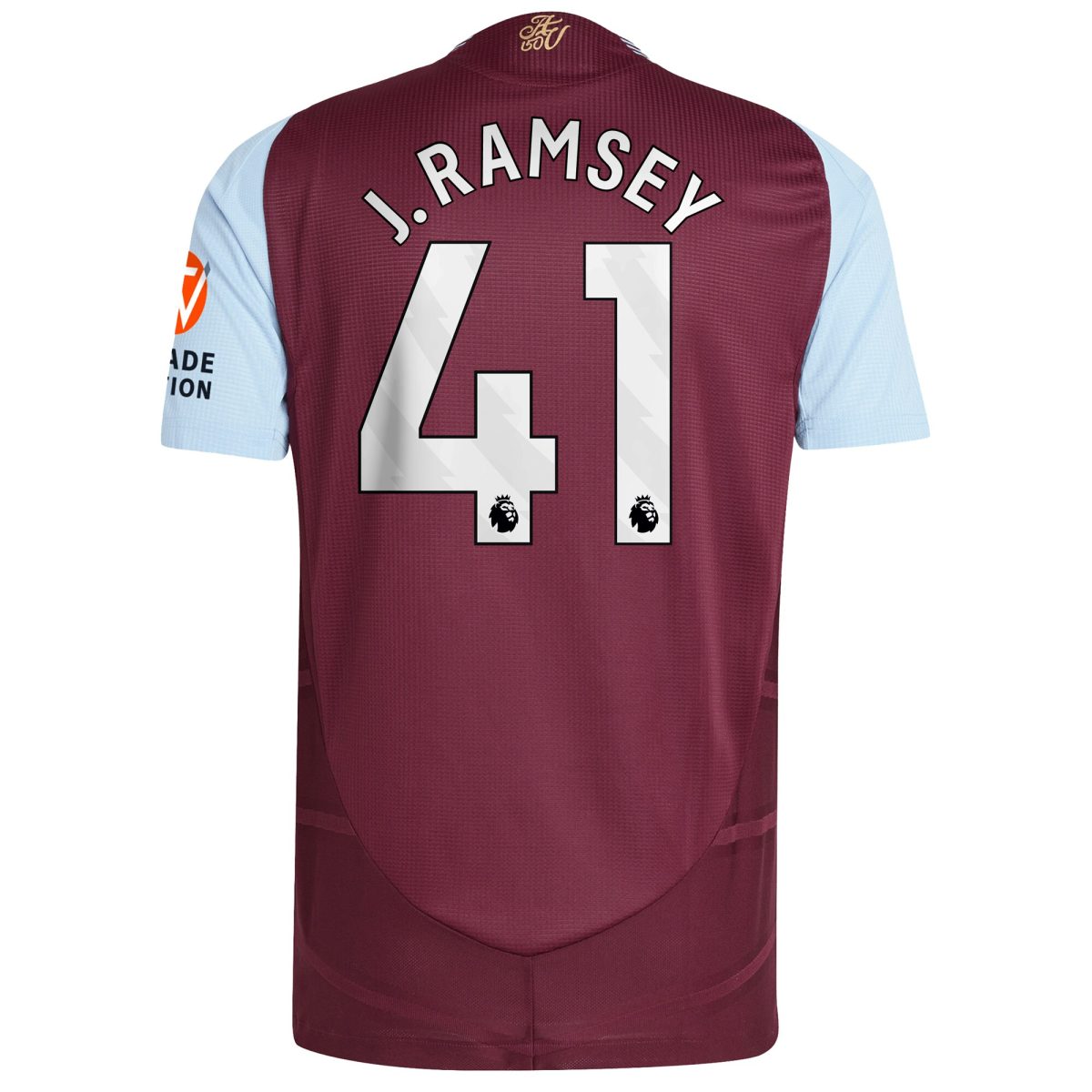 aston villa adidas home authentic shirt 2024-25 with j. ramsey 41 printing Collection - Aston Villa Official Store