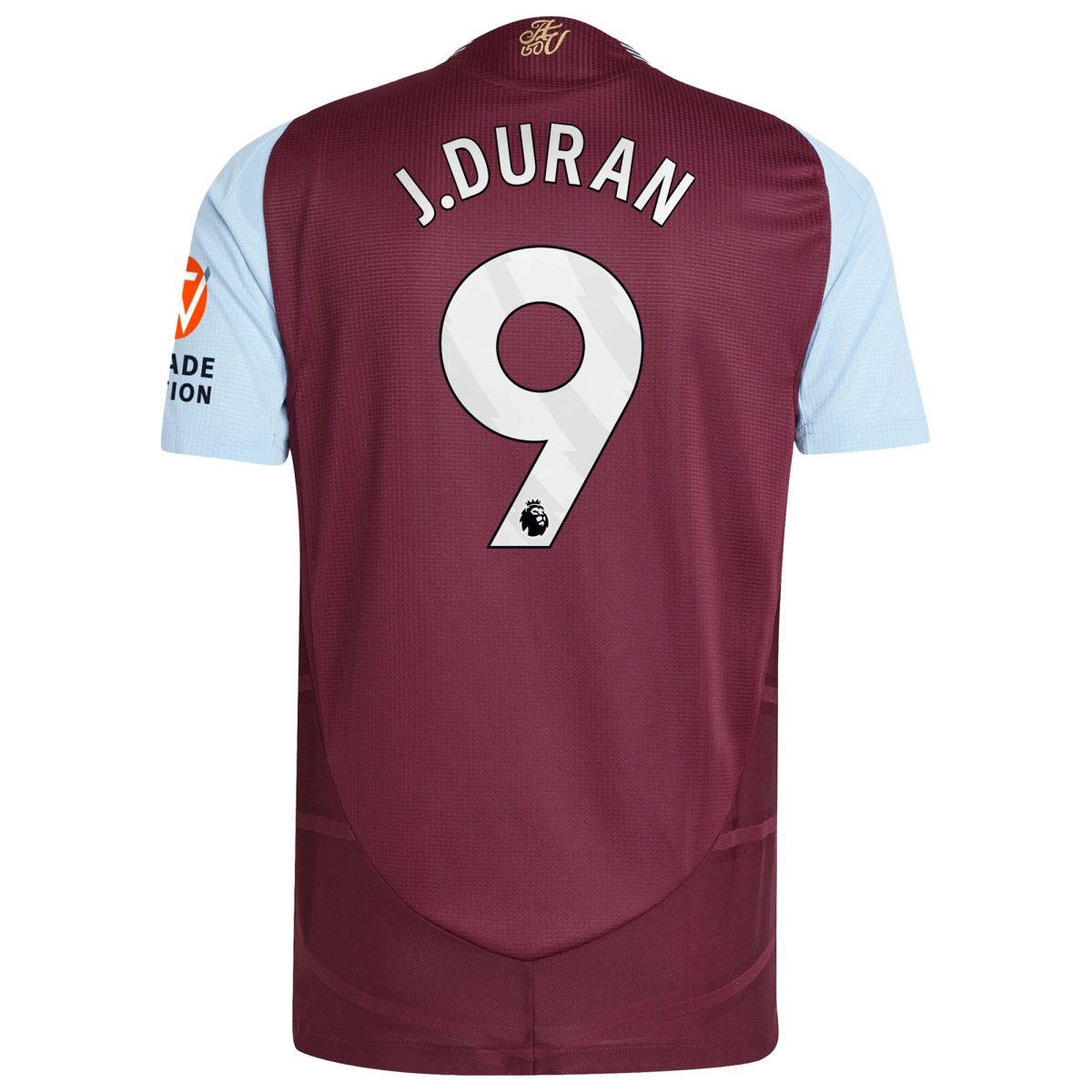 aston villa adidas home authentic shirt 2024-25 with j.duran 9 printing Collection - Aston Villa Official Store