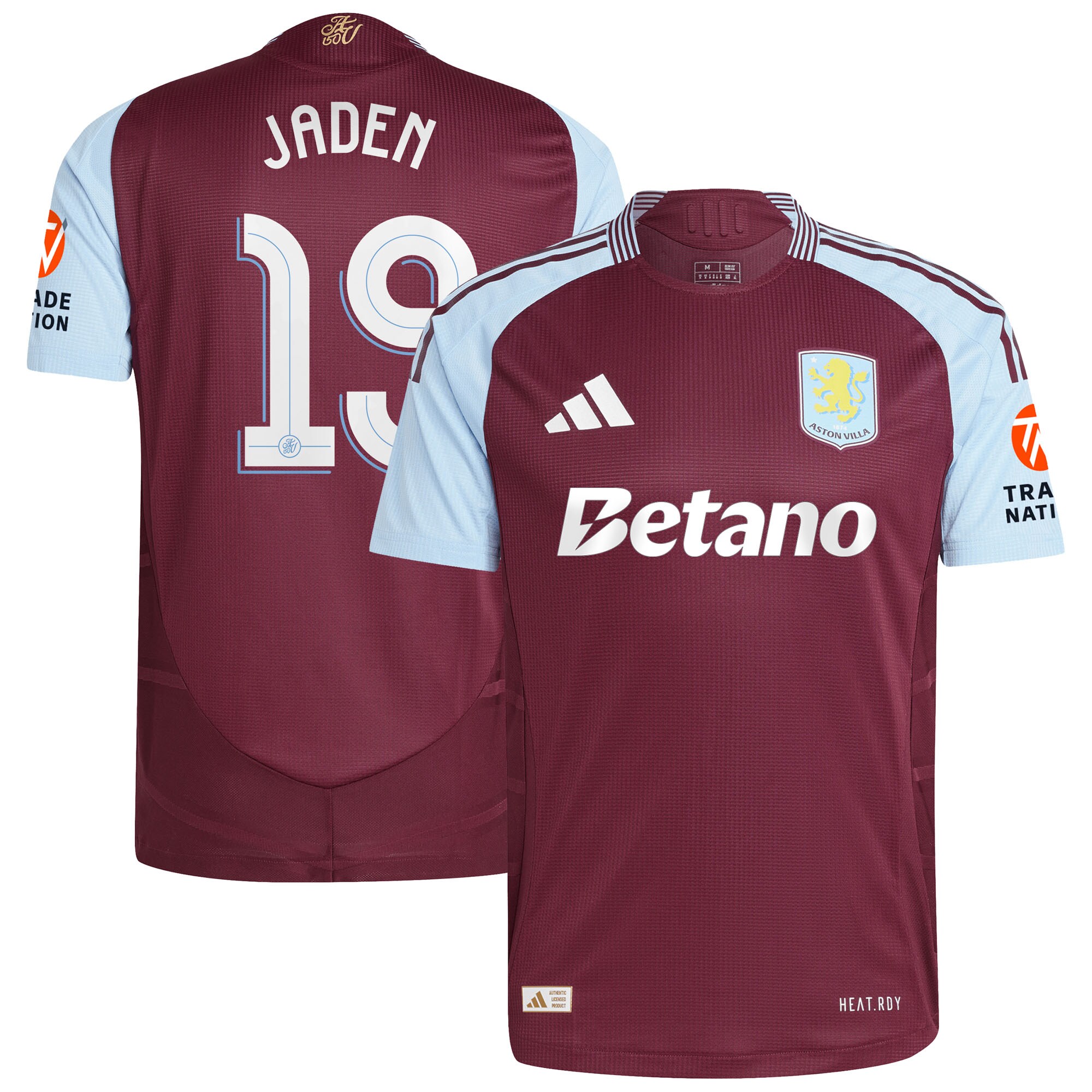 aston villa adidas home authentic shirt 2024-25 with jaden 19 cup printing Collection - Aston Villa Official Store