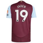 aston villa adidas home authentic shirt 2024-25 with jaden 19 printing Collection - Aston Villa Official Store