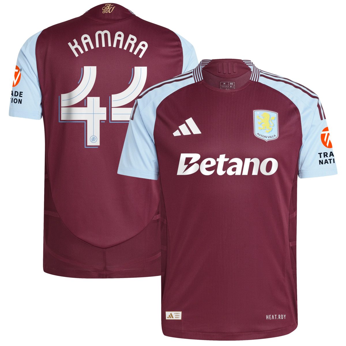 aston villa adidas home authentic shirt 2024-25 with kamara 44 cup printing Collection - Aston Villa Official Store