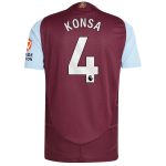 aston villa adidas home authentic shirt 2024-25 with konsa 4 printing Collection - Aston Villa Official Store