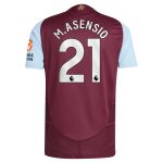 aston villa adidas home authentic shirt 2024-25 with m.asensio 21 printing Collection - Aston Villa Official Store