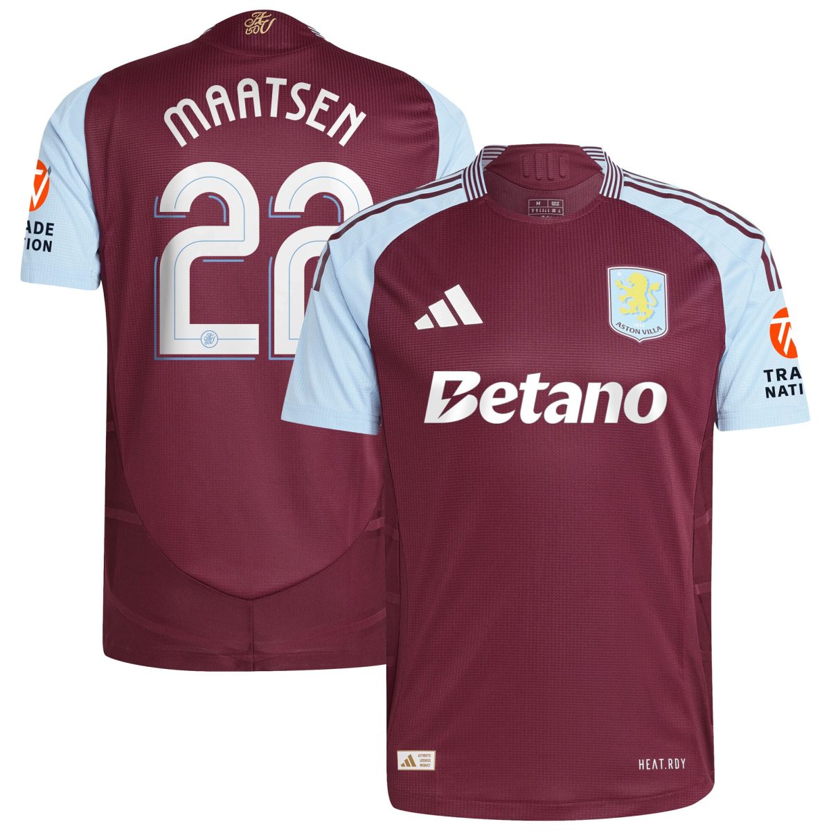 aston villa adidas home authentic shirt 2024-25 with maatsen 22 cup printing Collection - Aston Villa Official Store