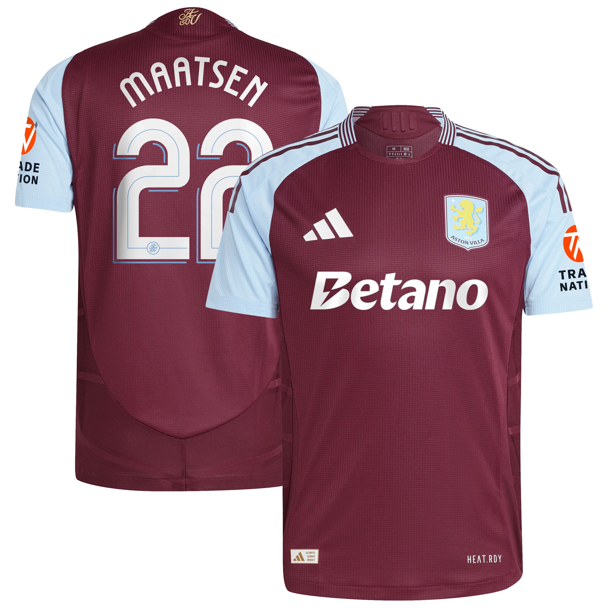 aston villa adidas home authentic shirt 2024-25 with maatsen 22 cup printing Collection - Aston Villa Official Store