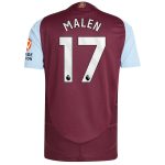 aston villa adidas home authentic shirt 2024-25 with malen 17 printing Collection - Aston Villa Official Store