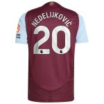 aston villa adidas home authentic shirt 2024-25 with nedeljković 20 printing Collection - Aston Villa Official Store