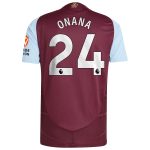 aston villa adidas home authentic shirt 2024-25 with onana 24 printing Collection - Aston Villa Official Store